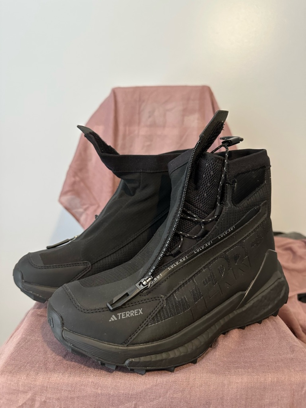 adidas Black Terrex High-Top Trail Boots - Picture 6 of 8